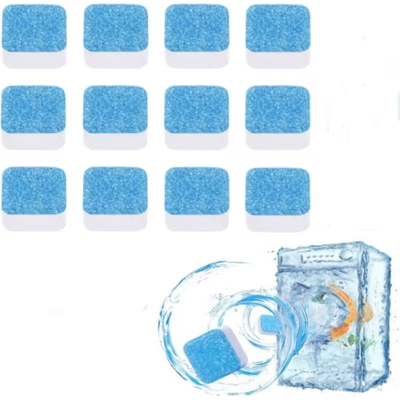Pastillas Efervescentes Limpiadoras para Lavadora® - Eficacia Máxima. 12 Tabletas